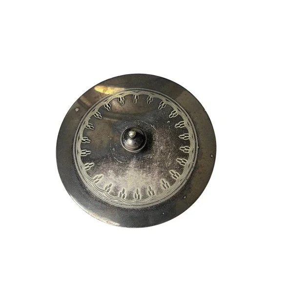 Walker & Hall EPNS Oak Biscuit Barrel‎ Jar Ceramic Liner England Vintage